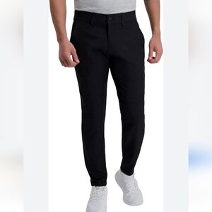 HAGGAR Ative Series Men's Black Slim Fit Flat Front size 30 x 32